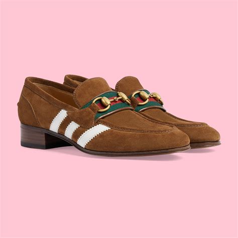 gucci x addidas loafers|adidas x Gucci Loafer Light Brown Suede .